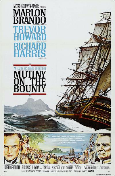 De quand date la première version des "Révoltés du Bounty" ?