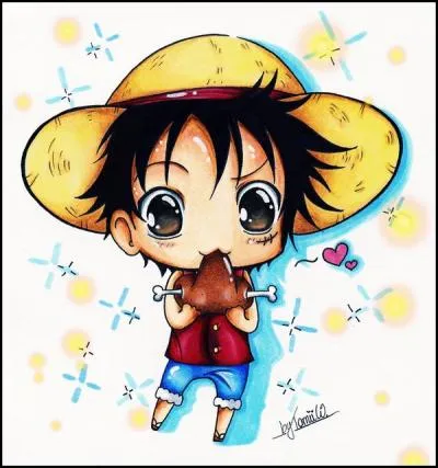 Dans le manga "One Piece" qui est-il ? (Un indice il porte toujours un chapeau de paille)