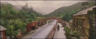 Où les élèves vont-ils prendre le train en partant de Poudlard ?