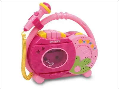 Avec cet appareil, tu peux enregistrer quand tu chantes. C'est...