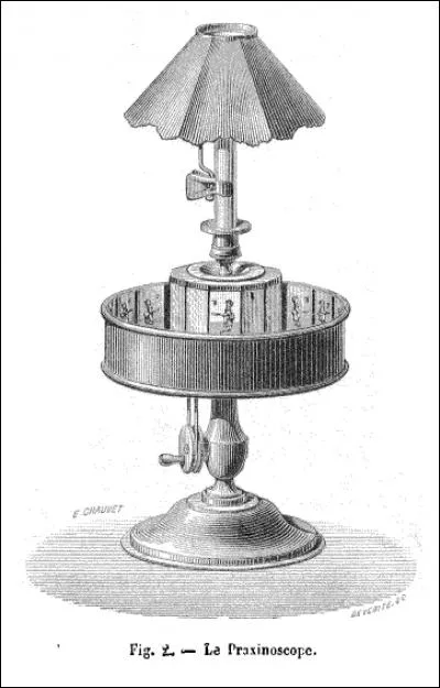 Toujours avant l'invention du cinématographe, en 1877, Émile Reynaud met au point le praxinoscope. Que permet cette invention ?