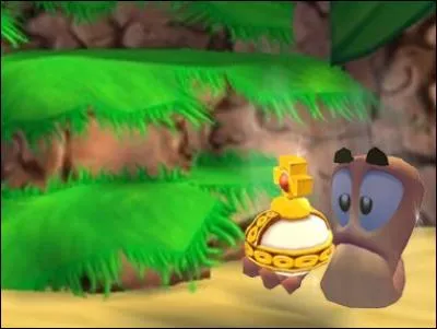 Quelle est la particularité de la sainte grenade dans "Worms 3D" ?