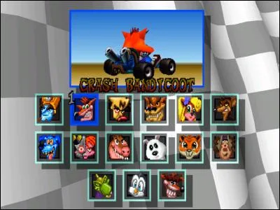Quel personnage n'est pas jouable dans "Crash Team Racing" ?