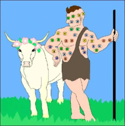 Comment s'appelle le gardien aux cent yeux décapité par Hermès ?