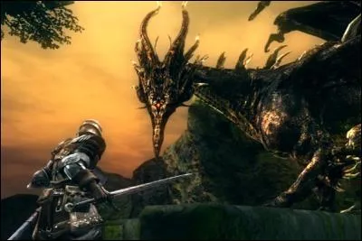Comment s'appelle le dragon surpuissant que l'on affronte dans l'extension du premier jeu de la série "Dark Souls" ?