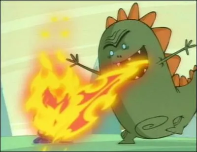 Dans quel dessin animé créé en 2003 peut-on voir ce dragon vert et dodu ?