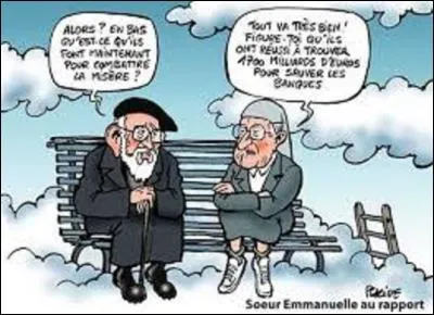 On finit par une petite citation. Quel humoriste a dit : "Au paradis, tu seras assis à la droite du Seigneur. C'est normal. C'est la place du mort..." ?