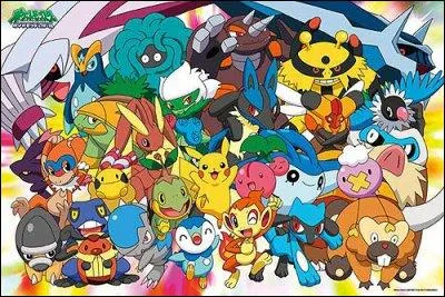 Quels Pokémon ne sont pas sur l'image ?
