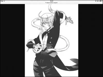 D'où est originaire ce personnage qui contrôle les serpents, et qui s'est mis au service du comte Ciel Phantomiv ?