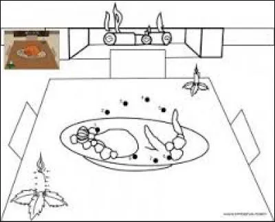 Il --- dessiné sur son bureau, voilà pourquoi il est collé.