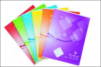 Ce sont --- cahiers, elle les a pris.