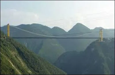 Dans quel pays trouverez-vous le Pont du Siduhe qui détient le record du plus haut pont du monde ?