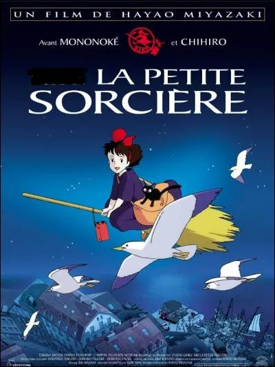 Comment s'appelle la petite sorcière dans le titre du film d'animation de Miyazaki sorti en 1989 ?