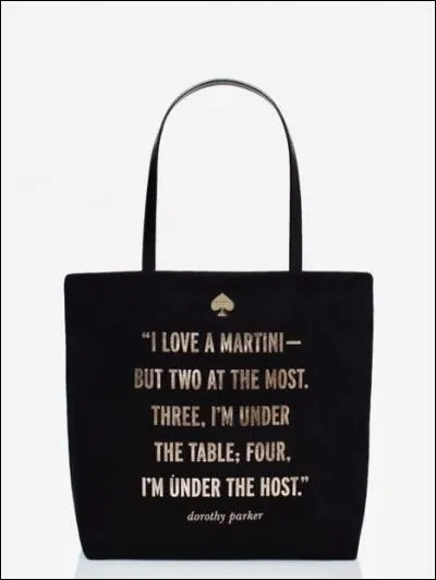 Un peu d'humour coquin ou lourd selon les appréciations. La citation est de Dorothy Parker, écrivain. Ce qui est drôle, outre la franchise, c'est ?