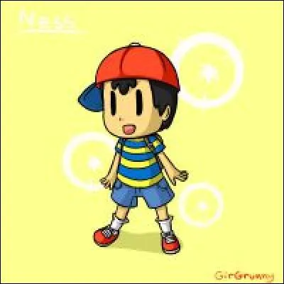 Ness a une batte.