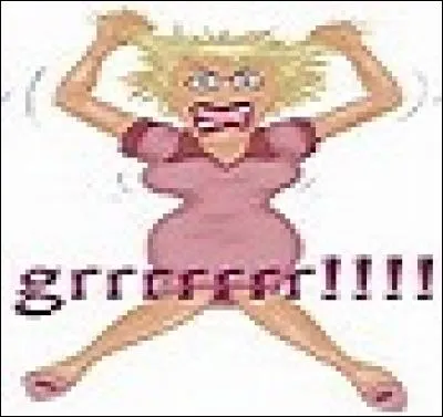 Quel verbe convient pour légender l'illustration et indiquer le désespoir ?