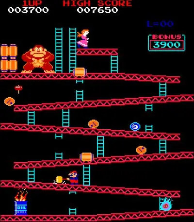 Quel célèbre gorille de jeux vidéos lançait des tonneaux sur Mario en 1981 ?