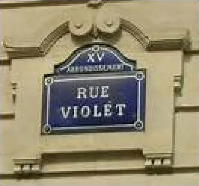 Dans quelle ville française trouve-t-on la place Violet, le square Violet et la rue Violet ?