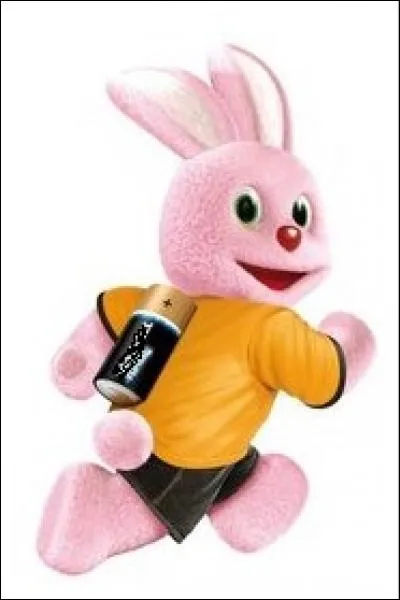 Laquelle de ces marque de piles est représentée par ce petit lapin rose ?