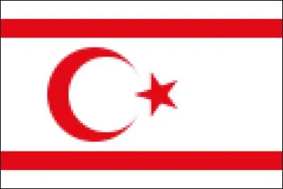 De quel état, reconnu seulement par la Turquie, est ce drapeau ?