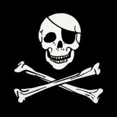 Généralement, quels sont ces deux os croisés figurant sur l'étendard des pirates ?