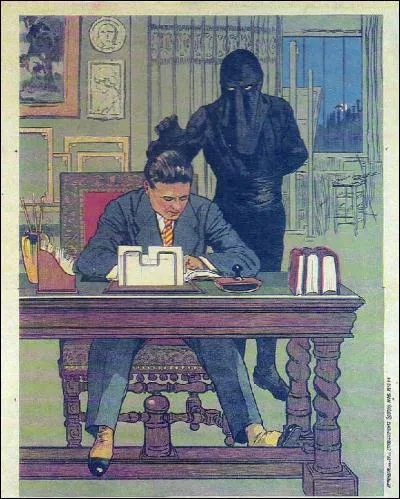 Qui est cet individu vêtu de noir, antagoniste principal du film "Le Mort qui tue", réalisé par Louis Feuillade en 1913 ?