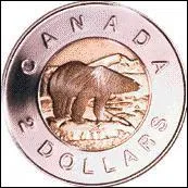 Cette pièce est faite de deux métaux différents, ayant chacun une couleur distincte. Cette pièce de monnaie vaut donc...