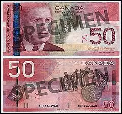 Ce billet a-t-il la moiti du billet brun comme valeur?