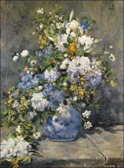 Ce bouquet aux teintes délicates est un tableau de...