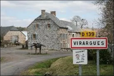 Cette balade se termine dans le Cantal, à Virargues. Nous sommes dans la nouvelle région ...
