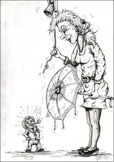 Quel mot manque dans cette partie de "Je m'suis fait tout p'tit" devant une poupée, chanson interprétée par Georges Brassens ?

Un' jolie ------ qui m'avait paru
Plus jolie qu'elle
Un' jolie ------ un jour en mourut
A coups d'ombrelle