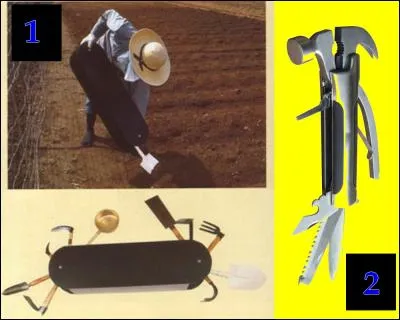 Le couteau suisse de jardin, qui comprend tous les outils pour soigner votre potager. Quel est le bon numéro ?