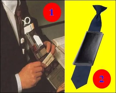 Une cravate portefeuille, plus besoin de sac. Quel est le bon numéro ?