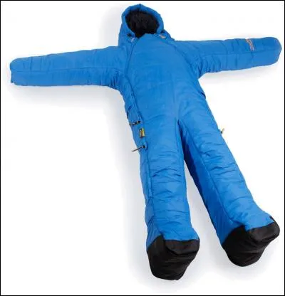 Vous pouvez voir sur l'image un sac de couchage articulé, idéal pour les...