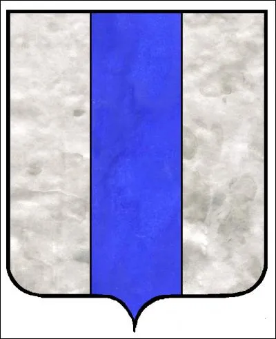 En héraldique, bande verticale placée au milieu de l'écu :