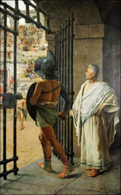 Plus tard, il sera vendu pour faire partie d'une troupe de gladiateurs. À qui appartenait-elle ?