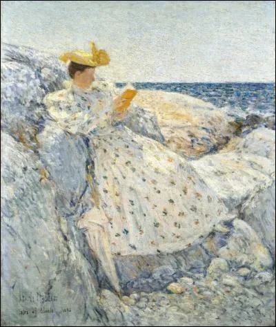 1859-1935- Célèbre pour ses scènes urbaines et côtières, pionnier de l'impressionnisme américain, il étudia l'art à Paris. Qui est ce peintre dont les oeuvres sont assimilées à celles de Monet ?