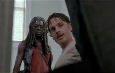 Épisode 8. Que mettent Michonne et Rick en bas de l'escalier pour éviter que les rôdeurs n'aient accès à l'étage ?