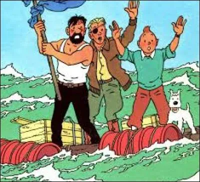 Où se trouvent les esclaves et Tintin dans "Coke en stock" ?