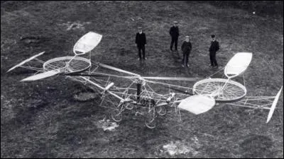 Quel est l'inventeur qui peut se targuer de la paternité d'avoir imaginé et construit le premier hélicoptère volant (car reconnu dans l'histoire officielle de l'aviation) ?