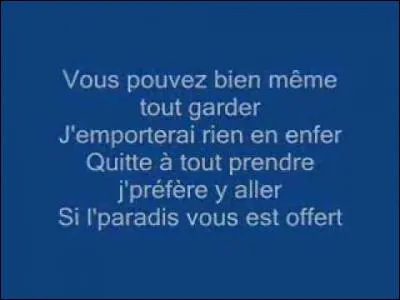 A quel chanteur doit-on "Ma Liberté de penser", en 2003 ?