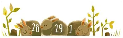 Ce Doodle commémorait l'année bissextile. Quelle sera la prochaine année bissextile où on pourra peut-être voir une nouvelle fois ce Doodle ?