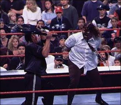 Combien de coups de chaise The Rock a-t-il mis à Mankind lors du Royal Rumble 1999 ?
(Réponse unique)