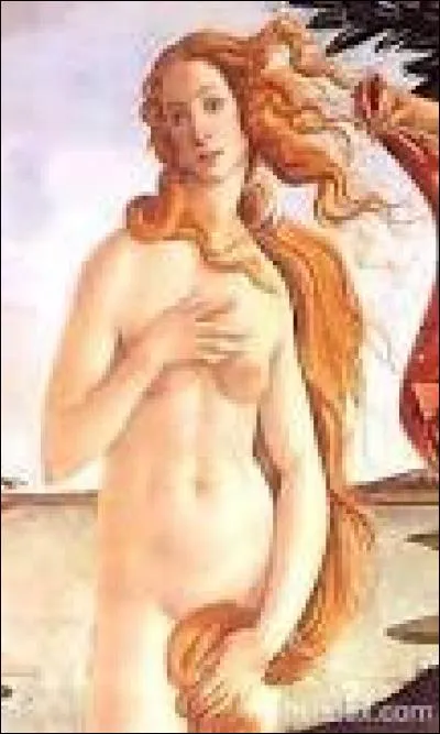 Je suis née des organes génitaux d'Ouranos tombés dans la mer. Je suis la déesse le l'amour et de la beauté. On m'attribue la colombe, le miroir et la rose. Qui suis-je ?
