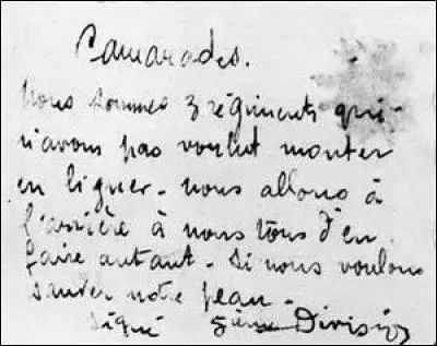 Lors de la Première Guerre mondiale, quand éclatèrent des mutineries ?