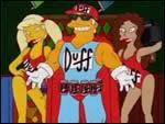 Un jour Duff-man dbarque chez Moe et pose une question pour avoir de la Duff gratuite, Homer connaissait la rponse mais il ne l'a pas dit, pourquoi ?