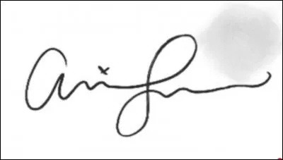 Sur sa signature il y un motif ; lequel ?