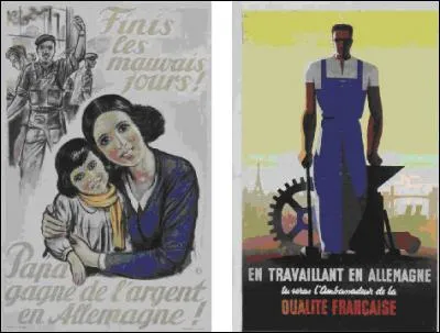 A quoi fait référence cette affiche de propagande ?