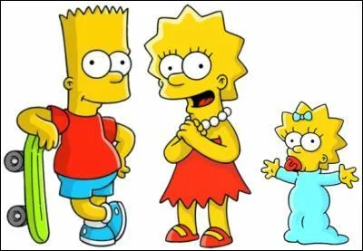 Trouve la bonne orthographe du nom de famille de Lisa, Maggy et de Bart.