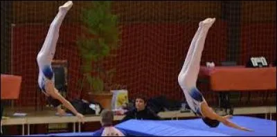 Sa prestation fut suivie par celle d'Émile et de Victor, deux jeunes garçons adorant le trampoline. Ils ont fait toute une mise en scène... De quelle couleur étaient leurs capes, au début de la prestation ?